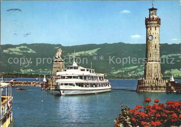 Motorschiffe MS Stuttgart Hafen Lindau Bodensee