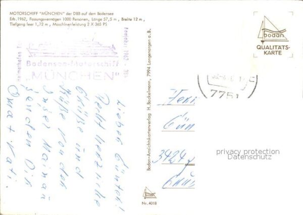 Motorschiffe München Bodensee – Bild 2