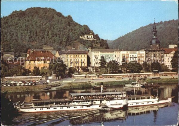 Dampfer Seitenrad Weltfrieden Bad Schandau