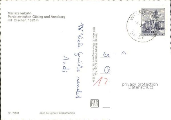 Eisenbahn Mariazellerbahn Gösing Annaberg Ötscher – Bild 2