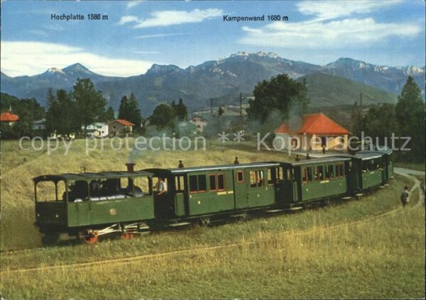 Eisenbahn Chiemseebahn Hochplatte Kampenwand