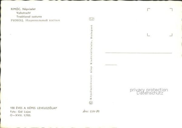 Trachten Ungarn Rimoc Nepviselet – Bild 2