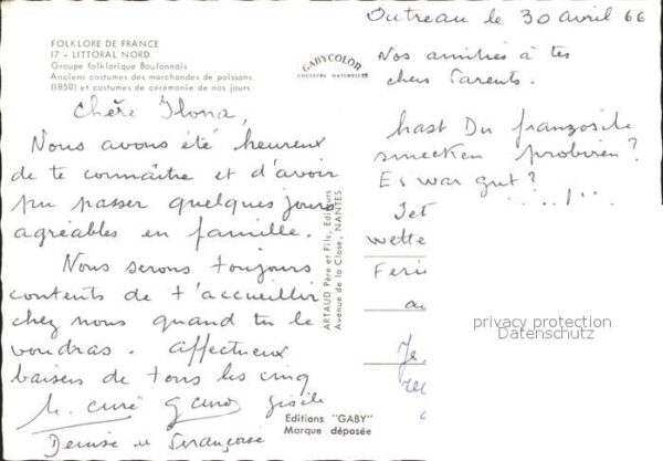 Trachten Frankreich Groupe folklorique Boulonnais – Bild 2