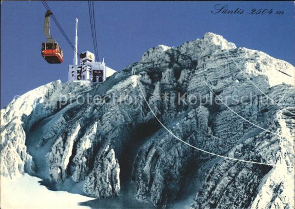 Seilbahn Säntis Bergstation Fernsehsender