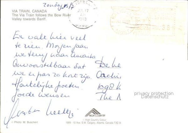Eisenbahn Via Train Canada Bow River – Bild 2