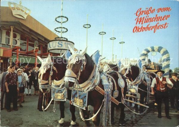 Oktoberfest München Festwagen-Pferdegespann