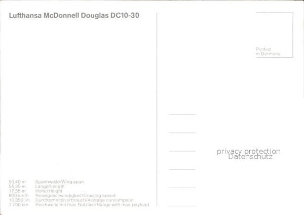 Lufthansa McDonnell Douglas DC10-30 – Bild 2