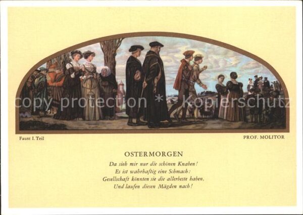 Goethe Johann Wolfgang von Faust I. Teil Ostermorgen Professor Mol