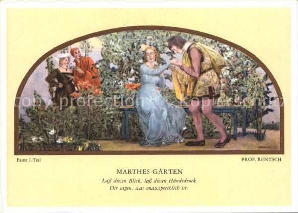 Goethe Johann Wolfgang von Faust I. Teil Marthes Garten Professor