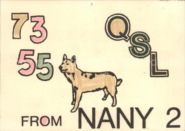 Hunde 73-55 QSL Radio Station Nany 2