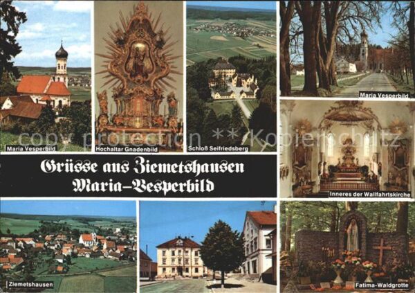 Ziemetshausen Maria Vesperbild Waldgrotte Wallfahrtsk