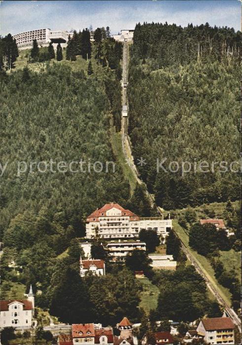 Wildbad Schwarzwald mit Blindenheim und Bergbahn zum Sommer