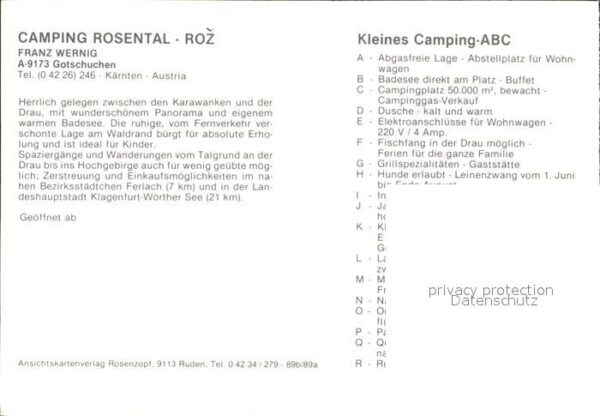 Gotschuchen Camping Rosental Roz – Bild 2