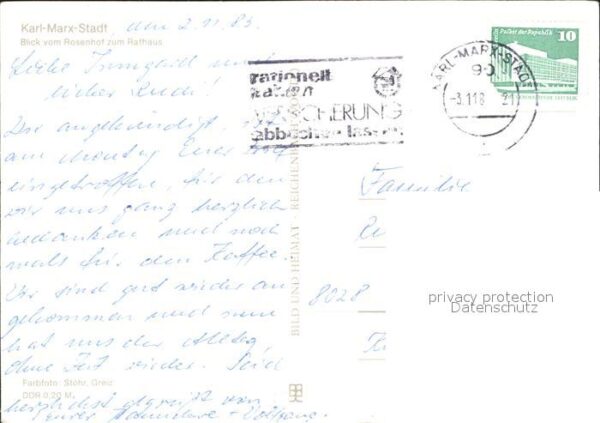 Karl-Marx-Stadt Rosenhof Rathaus – Bild 2