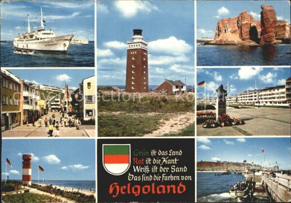 Helgoland Leuchtturm Felseen Hafen