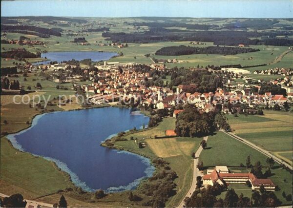 Kisslegg Fliegeraufnahme mit Zeller See und Ober