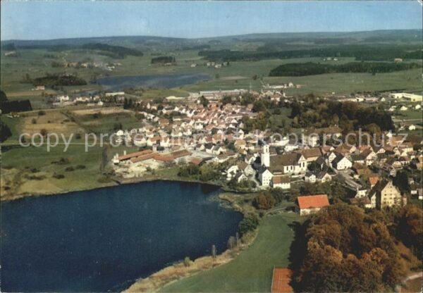 Kisslegg Fliegeraufnahme mit Zeller See und Ober