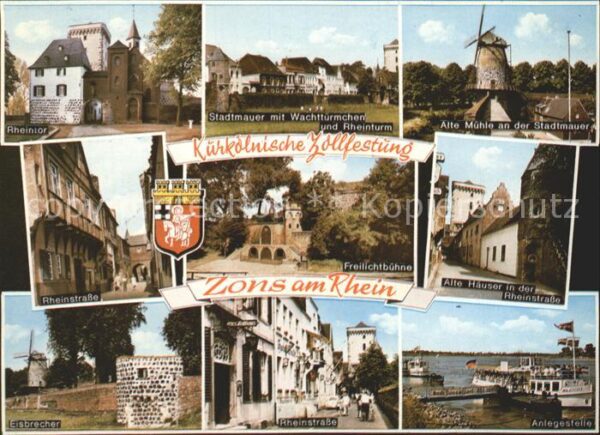 Zons Zollfestung Windmühle Rheinstrasse