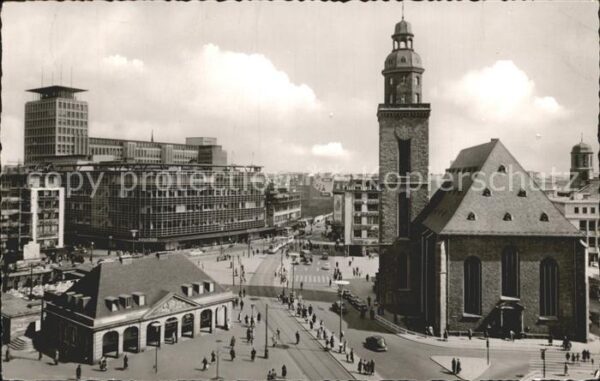 Frankfurt Main Hauptwache und Katharinen Kirche