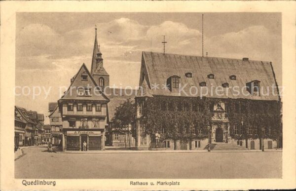 Quedlinburg Rathaus und Marktplatz