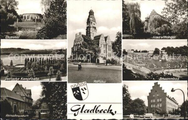 Gladbeck Ehrenmal Rathaus Haus Wittringen Schwim