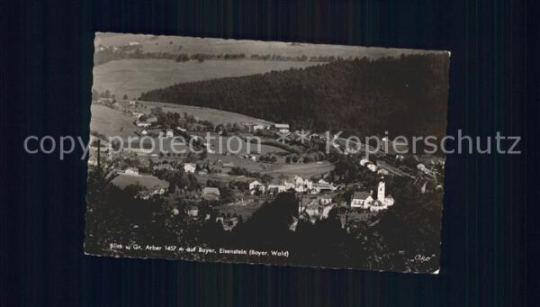 Bayerisch Eisenstein Panorama Blick vom Arber Bayerischer Wa