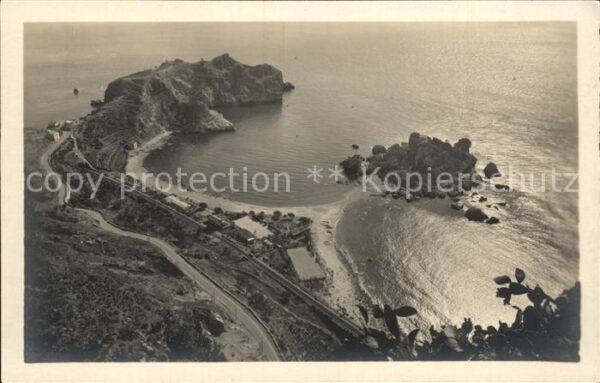 Taormina Sizilien Capo S Andrea Isola Bella vista dal Bel