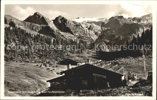Berchtesgaden Gotzenalm mit Hochkönig und Teufelshörn