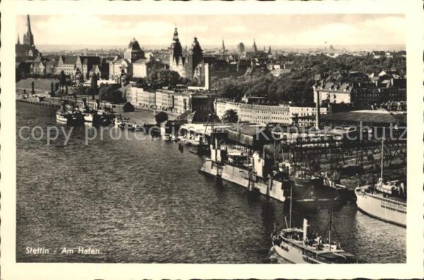 Stettin Szczecin Pommern Am Hafen