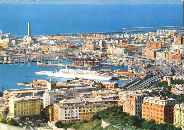 Genova Genua Liguria Panorama del porto