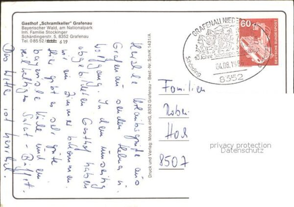 Grafenau Niederbayern Gasthof Schramlkeller Bayerischer Wald – Bild 2