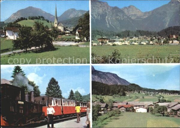 Wiesing Tirol mit Campingplatz und Achenseebahn