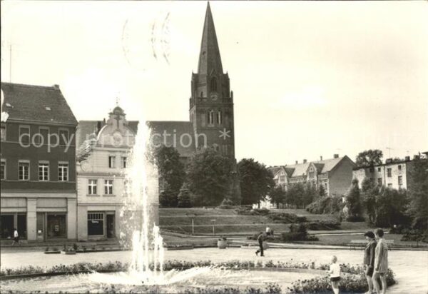 Eberswalde Platz der Freundschaft Springbrunnen Ki