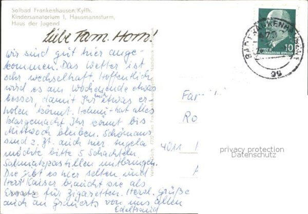 Frankenhausen Bad Kindersanatorium Hausmannsturm Haus der – Bild 2