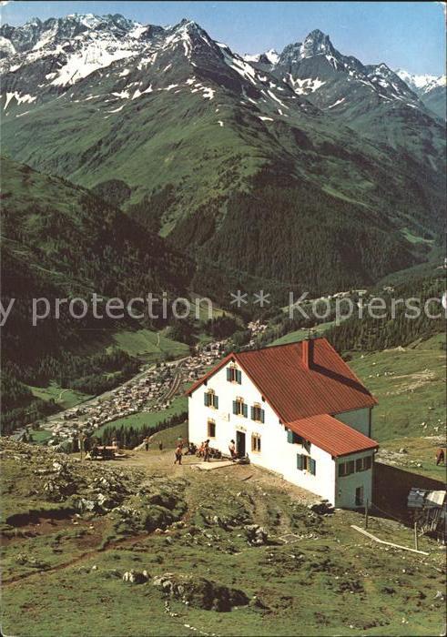 Leutkircher Huette Berghaus Alpenpanorama