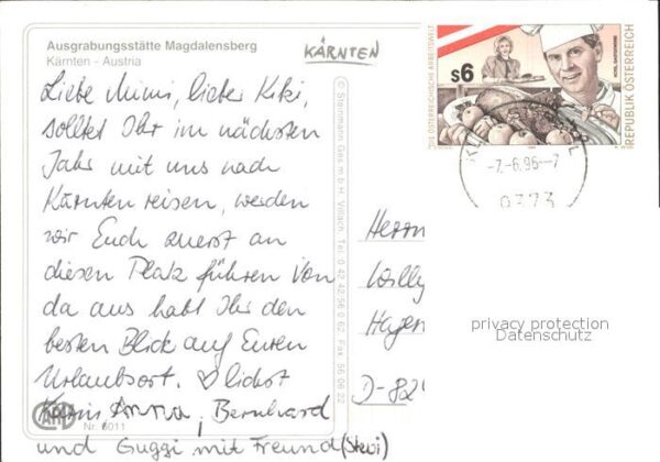 Magdalensberg Ausgrabungsstätte Kapelle Fliegeraufnah – Bild 2