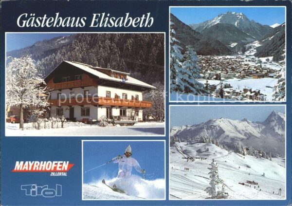 Mayrhofen Zillertal Gästehaus Elisabeth Alpenpanorama Winte