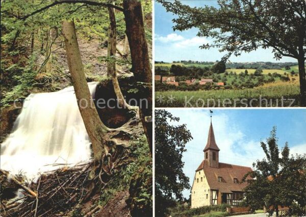 Sechselberg Gasthaus zum Waldhorn Wasserfall Landsc