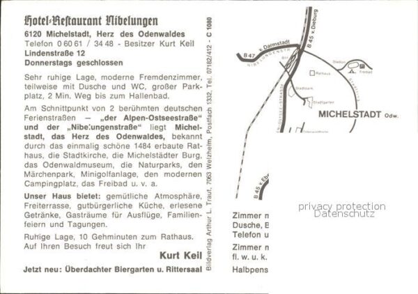 Michelstadt Hotel Restaurant Nibelungen Kaminzimmer – Bild 2