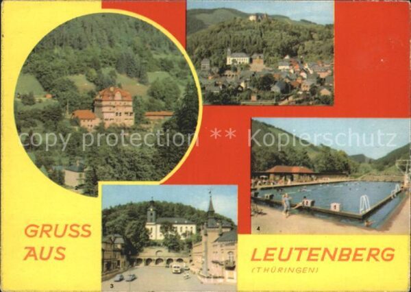 Leutenberg Thueringen Friedensburg FDGB Erholungsheim Marktpl