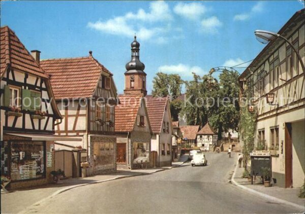Rheinzabern Hauptstrasse Gaststätte Kirchturm