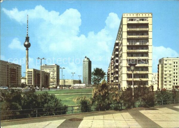Berlin Blick zum Alexanderplatz Fernsehturm Ho