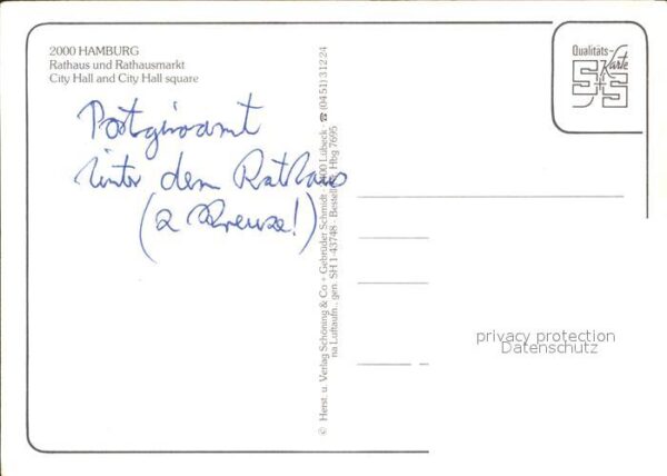 Hamburg Rathaus Rathausmarkt Fliegeraufnahme – Bild 2