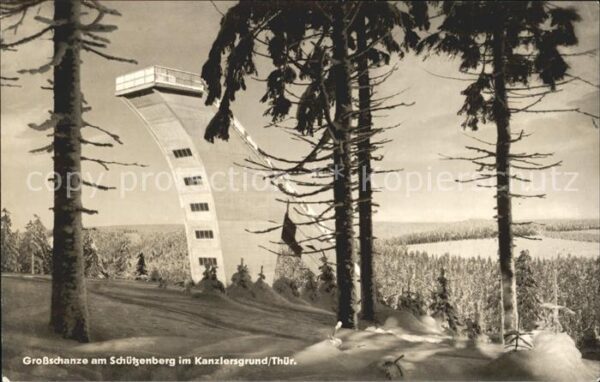 Thueringen Region Gross Schanze am Schützenberg im Kanzle