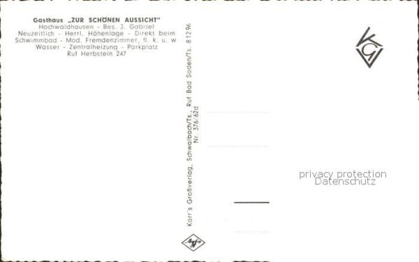 Hochwaldhausen Ilbeshausen Gasthaus Zur schönen Aussicht Springbru – Bild 2