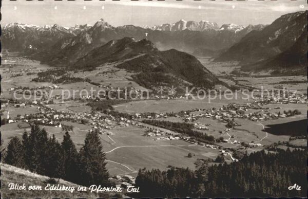 Pfronten Blick vom Edelsberg mit Füssen und Schl