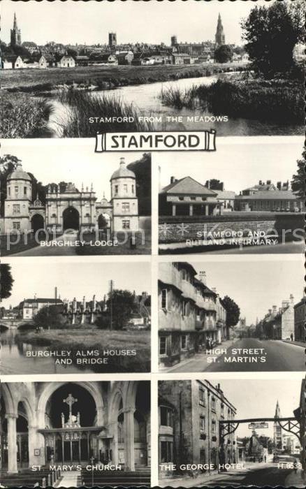 Stamford from the Meadows Burghley Lodge Rutland