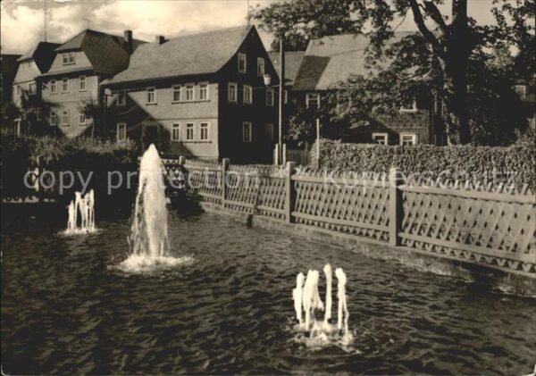 Egelsdorf Dorfmotiv Springbrunnen