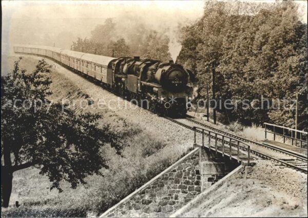 Stauchitz Dampflokomotive im Einsatz Baureihe 58_