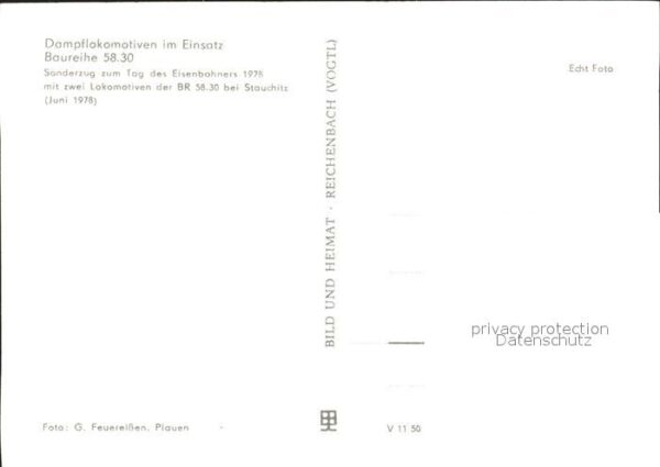 Stauchitz Dampflokomotive im Einsatz Baureihe 58_ – Bild 2